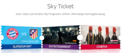 Sky: Einen Monat alle Sky Tickets mit Gutschein für nur 9,99 Euro