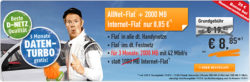 Telekom-Netz – Klarmobil AllNet Flat mit  2GB Datenflat für 3Monate (bis 42 Mbit/s) für 8,85€ mtl. statt 19,95€ @Handybude