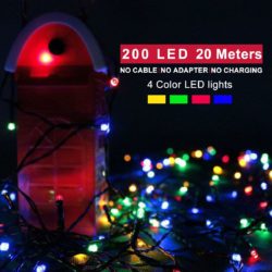 Amazon: Morpilot wasserdichte Outdoor LED Lichterkette mehrfarbig (200 LEDs 22 Meter lang) mit Gutschein für nur 9,99 Euro statt 19,99 Euro