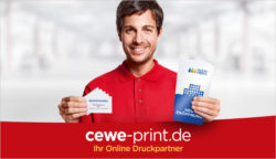 Cewe-Print: 10 Euro Gutschein ohne MBW z.B. 500 Visitenkarten für 0 Euro inkl. Versand