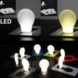 Gearbest: Ultradünne ausklappbare LED-Leuchte im Glühbirnendesign für 0,09 Euro statt 0,75 Euro dank Gutschein-Code