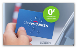 cleverParken Parkkarte kostenlos bestellen + 5€ geschenkt bei Anmeldung  @AXA