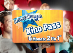 Ferrero-Entertainment Kino Pass 6 Monate 2 für 1 oder Freizeit Card 6 Monate 2 für 1