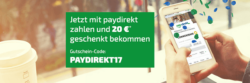 20€ bei Zahlung mit PayDirekt geschenkt bekommen mit einem MBW von 40€ @Rakuten