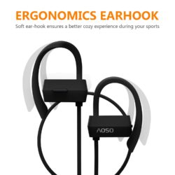 Amazon: 50% Rabatt auf AOSO G18 Bluetooth Sport Kopfhörer für 9,99€ statt 19,99€