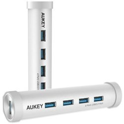 Amazon: AUKEY USB C Hub auf USB 3.0 4 Port Aluminum Hub mit Gutschein für nur 5,99 Euro statt 14,99 Euro