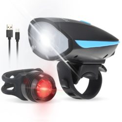 Amazon: TOMSHINE LED Fahrradlampe (Vorderlicht& Rücklicht über USB aufladbar) mit Gutschein für nur 9,34 Euro statt 16,99 Euro