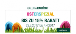Galeria Kaufhof Osterspezial – Bis zu 15% Rabatt auf fast alles