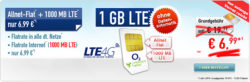Handybude: o2 Comfort Allnet Flat (Flat in alle Netze + 1GB LTE Datenflat) für 6,99 Euro mtl. statt 19,99 Euro
