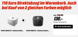 2er Pack Philips BM5 Multiroom-Lautsprecher für 130 Euro dank 110 Euro Direkt Abzug [ Idealo 164,95 Euro ] @mediamarkt.de