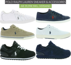 Outlet46: Polo Ralph Lauren Sneaker und Accessoires ab 39,99 Euro statt 79,50 Euro bei Idealo