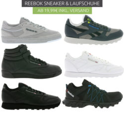 Outlet46: Reebok Sneaker und Laufschuhe ab 19,99 Euro im Sale z.B. Reebok Classic Furylite Contemporary V69635 für 19,99 Euro statt 59,99 Euro bei Idealo