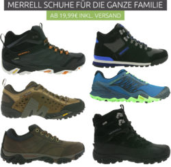 Outlet46: Merrell Schuhe für die ganze Familie ab 19,99 Euro statt 40,90 Euro bei Idealo