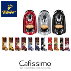 eBay TCHIBO Cafissimo COMPACT + 110 Kapseln Kaffeemaschine für 35 Euro inkl. Versand [Idealo 90 Euro]
