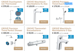 Grohe Armaturen Flash-Sale @iBOOD z.B. GROHE Euroeco Waschtischarmatur Hospita für 59,95 € + 5,95 € Vsk. (132,39 € Idealo)
