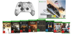 Microsoft Xbox One S Konsole mit 500GB + 9 Spiele & 2 Controller für 310,40€ [idealo über 499,95€] @MediaMarkt