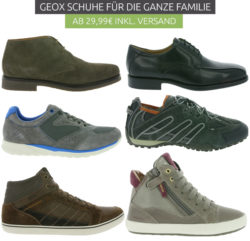 Outlet46: Geox Schuhe für die ganze Familie ab 29,99 Euro statt 47,99 Euro bei Idealo