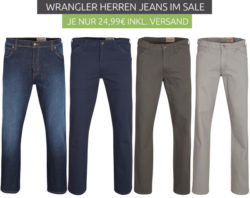 Outlet46: Verschiedene Wrangler Herren Jeans für nur je 24,99 Euro statt 43,94 Euro bei Idealo