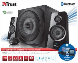 Trust Tytan 2.1 Bluetooth Lautsprechersystem (inkl. Subwoofer, 120 Watt) für 59,99 € (82,99 € Idealo) @Amazon