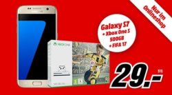 Vodafone Allnet-Flat mit 1GB Datenvolumen + Samsung Galaxy S7 mit einer Xbox One S inkl. Fifa 17  für 24,99€ mtl. @MediaMarkt
