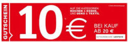 XXXL-Shop: 10 Euro Gutschein mit einem MBW von 30 Euro