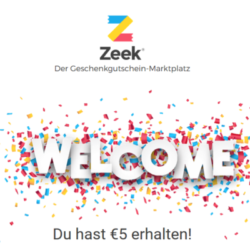 Zeek: 5 Euro Gutschein-Geschenkkarten : z.B. 10 Euro MediaMarkt Geschenke Gutscheinkarte für 4,30 Euro