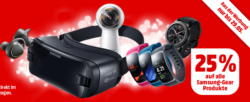 25% Sofortrabatt auf alle Samsung-Gear Produkte @Media-Markt z.B. SAMSUNG Gear VR mit Controller für 96,74 € (128,99 € Idealo)