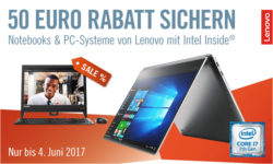 50 € Rabatt mit Gutschein auf Lenovo Notebook und PCs @Cyberport z.B. Lenovo IdeaPad 15 Zoll/Core i5/8GB RAM/1TB HDD/Win10 für 389 € (453,99 € Idealo)