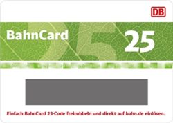 Amazon: BahnCard Angebote nur heute sehr günstig z.B. BahnCard 25 2. Klasse für nur 49,90 Euro statt 62 Euro