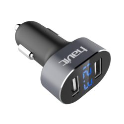 Amazon: HAVIT kfz Ladegerät 3.1A 2-Port USB Auto Ladegerät mit LED- Spannungsanzeige mit Gutschein für nur 3,99 Euro statt 9,99 Euro