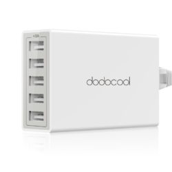 dodocool USB Ladegerät 40W 5 Port USB Ladestation mit 1,5 m Netzkabel mit Gutscheincode für 8,99 € statt 15,99 € @Amazon