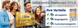 Gebührenfrei Mastercard Gold mit 40€ Prämie – dauerhaft kostenlos @Gebührenfrei