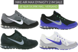 Outlet46: 4 verschiedene NIKE Air Max Dynasty 2 Sneaker für nur je 54,99 Euro statt 79,99 Euro bei Idealo