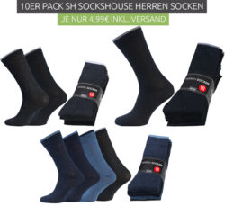 Outlet46: Verschiedene 10er Packs SH SOCKSHOUSE Business-Socken für nur je 4,99 Euro statt 24,99 Euro bei Idealo
