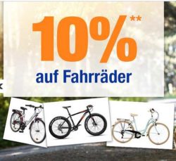 Plus.de 10% Rabatt auf Fahrräder – gültig bis 10. März