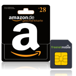 2 FreenetMobile SIM-Karten & 28 Euro Amazon Gutschein @ebay