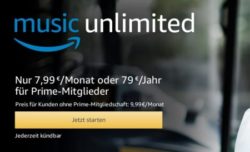 4 Monate Amazon Music Unlimited für 0,99 € statt 31,96 € @Amazon