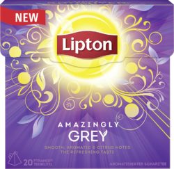 Amazon: Lipton Schwarzer Tee Earl Grey Pyramidenbeutel 3er Pack (60Stück) für nur 2,97 Euro statt 8,95 Euro bei Idealo