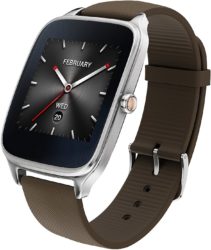 ASUS ZenWatch 2 Smart Watch für Android und iOS Silber/Braun für 96 € (148,90 € Idealo) @Media-Markt