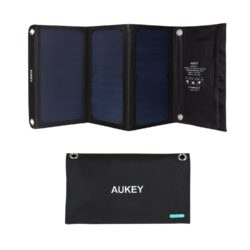 AUKEY Solar Ladegerät 21W mit 2 USB Anschlüssen mit Gutscheincode für 37,99 € statt 49,99 € @Amazon