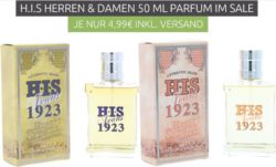 H.I.S Damen und Herren Parfüm für je 1,99€ inkl. Versand [idealo 9,89€] @Outlet46