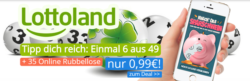 Lottoland: 35 Rubbellose Knack das Sparschwein + gratis Lotto 6aus49 Tippschein für nur 0,99 Euro statt 9,35 Euro (Neukunden)