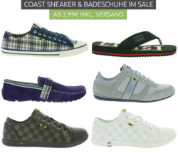 Outlet46: Coast Sneaker und Badelatschen ab 3,99 Euro im Sale statt 24,99 Euro bei Idealo