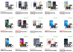 Pfingstkracher-Aktion (Smartphone-Sale) @Media-Markt z.B. ZTE Blade V8 5,2 Zoll Android 7.0 32GB Smartphone für 149 € (219 € Idealo)