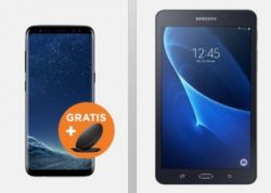 Aktion: Samsung Galaxy S8 + Galaxy Tab A 7.0 für 1€ und gratis Ladestation mit Vodafone 2GB Allnet-Flat für 39,99€ mtl. @handyflash