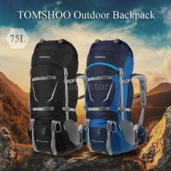 Amazon: TOMSHOO 70+5L Backpacker Trekkingrucksack in 2 Farben mit Gutschin für nur 51,74 Euro statt 68,99 Euro