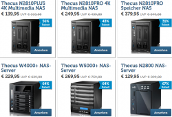 Bis zu 71 % Rabatt im Thecus NAS-Server Flash-Sale @iBOOD z.B. Thecus N2800 NAS-Server für 135,90 € (360,74 € Idealo)