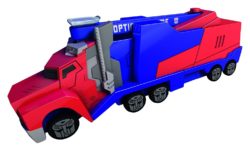 Mission Racer Optimus Prime, Transformers Fahrzeug, 16 cm für 6,24€ [idealo 17,25€] @Amazon