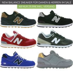 Outlet46: New Balance Sneaker ab 29,99 Euro im Sale z.B. New Balance Sneaker Rot WL574CNC für 29,99 Euro statt 54,65 Euro bei Idealo