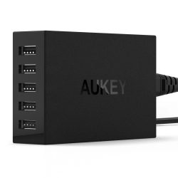 AUKEY 5 Ports USB Ladegerät mit Gutscheincode für 6,99 € statt 13,99 € @Amazon